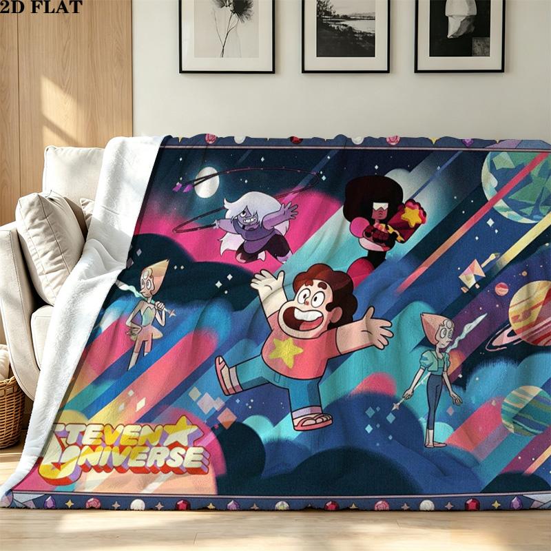 Coperta di Flanella con Stampa di Steven Universo Alta Qualità Calda Confortevole Coperta per Tutte le Stagioni Perfetta per Regali Arredamento per la Casa