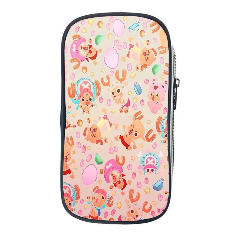 One Piece Pencil Bag Zoro Luffy Chopper Ace Law School Cases Kawaii Stationery Holder Bag Pen Case Students School Supplies