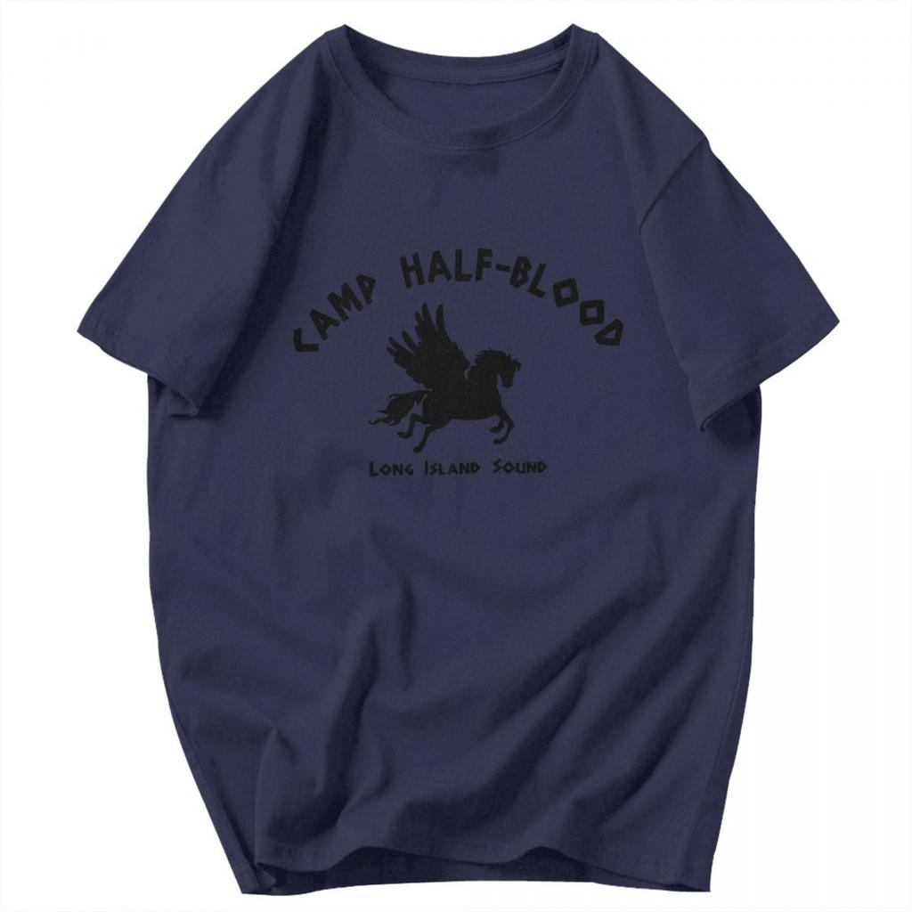 Men T Shirt Camp Half Blood Black Idea Y2K Graphic Oneck Unisex Clothes T Shirts