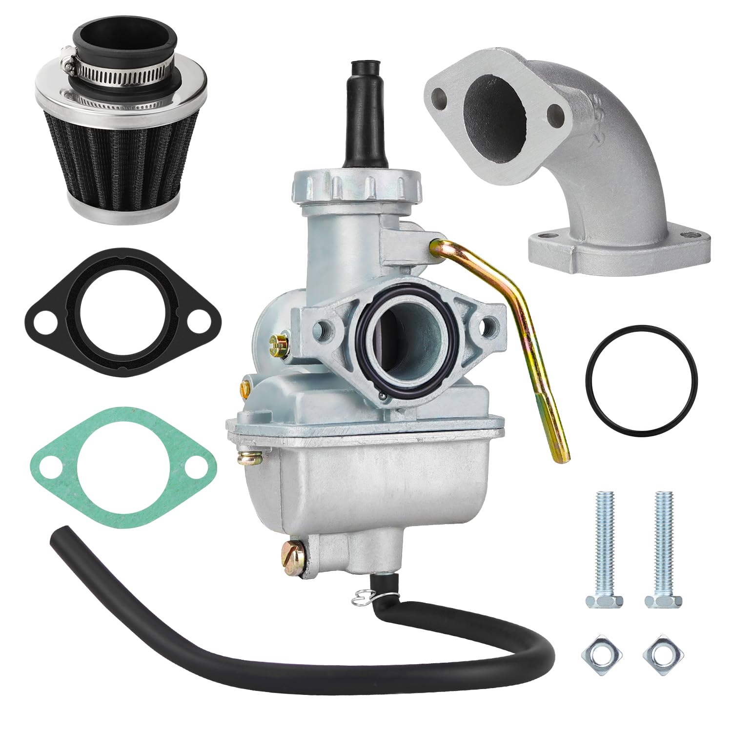 

[Aluminum] Carburetor PC20 PZ20 Jetsetmoto Carburetor Set Manifold Power Filter Replacement Body VM22 Honda