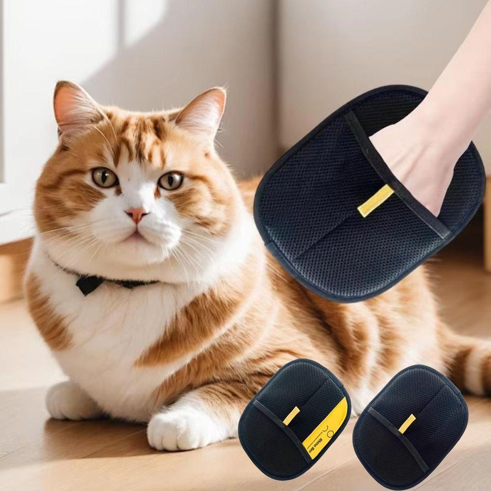 2PCS/SET Multi-functional Static Dedusting Brush Double-sided Removing Gloves  Puppy