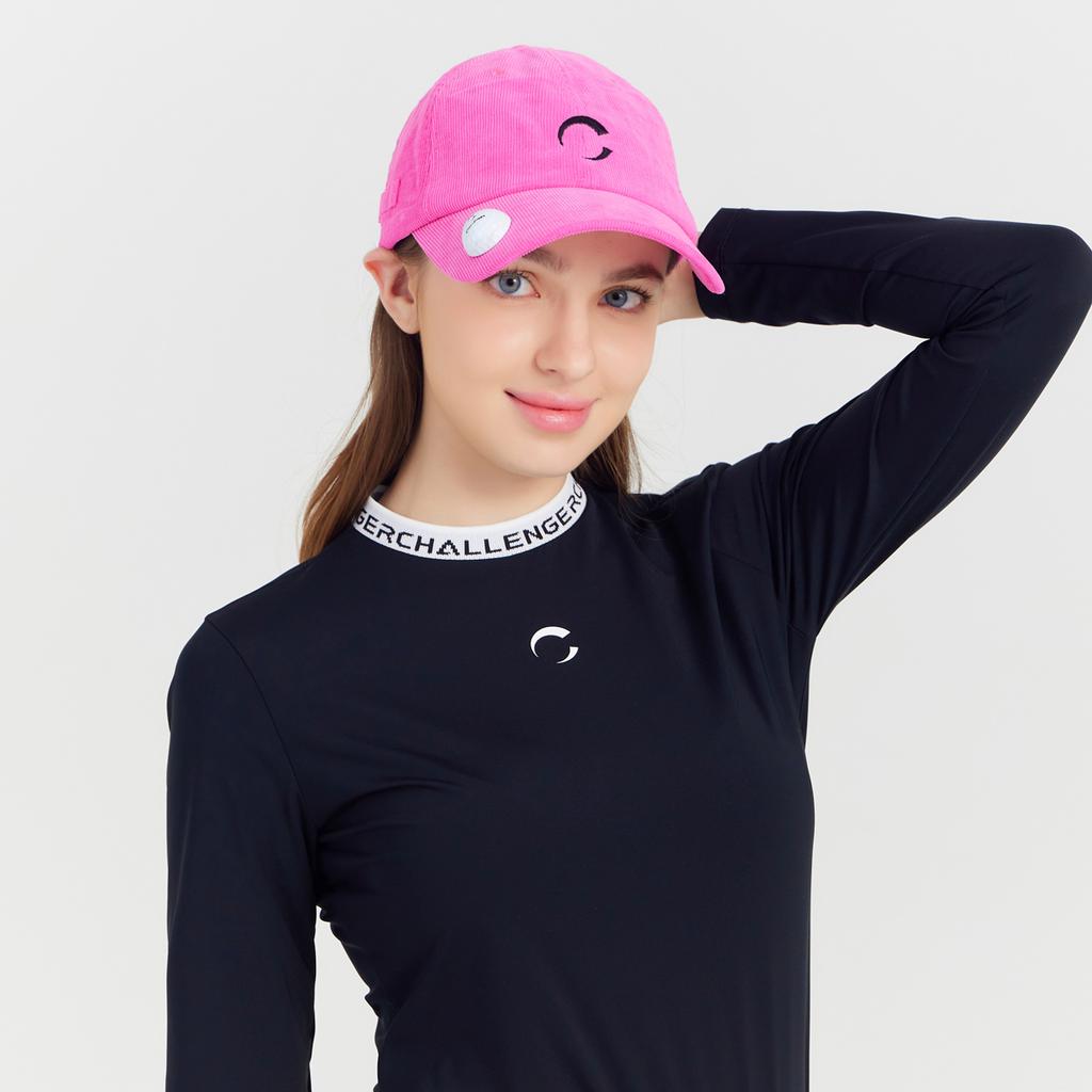 CHALLENGER Unisex Basic Corduroy Ball Cap Hot Pink