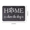 Home Is Where The Dog Is Doormat Non-Slip Entrance Kitchen Bathroom Door Floor Mats  Garden Carpet Rug