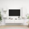 VidaXL TV Stand Set, 5 Pcs White Chipboard