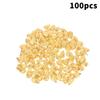 100Pcs Wealth Luck Gold Charms Mini Exquisite Gold Ingots Melon Seeds for DIY Gift Making Feng Shui Home Decor