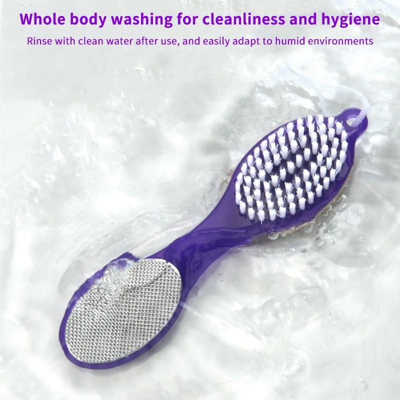 

Инструмент для педикюра 4 в 1, щетка для скрабирования стоп, пилка для стоп, средство для удаления мозолей с пемзой для ухода за сухими и влажными стопами