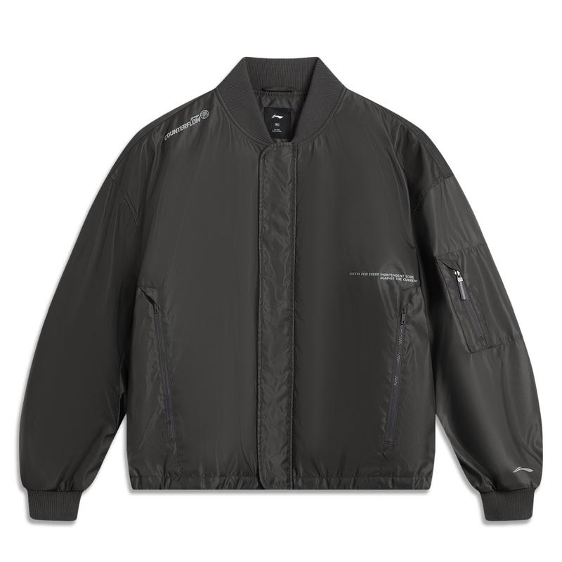 

Куртка Li Ning Outdoor CF Светоотражающая Свободного Кроя с Воротником-Бейсболка Мужские Куртки AJDV211-1 S