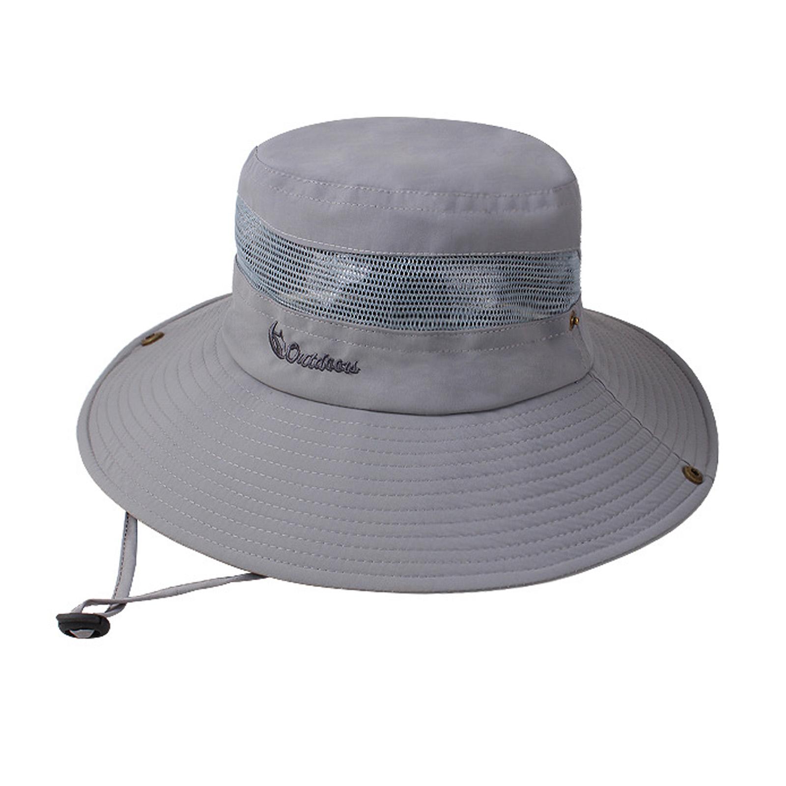 

Sunshade Fisherman Hat Bucket Hat Breathable Wide Brimmed Sun Hat Sunshade Hat for Boy Girls Unisex Men Women светло-серый