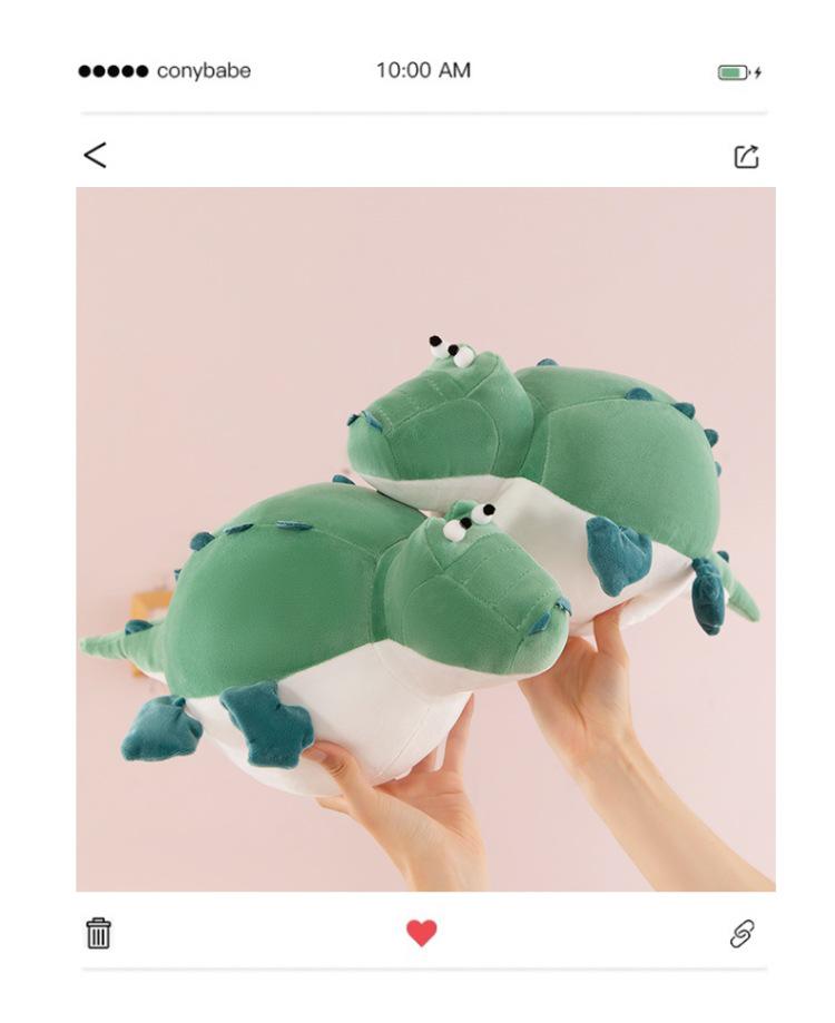 Cute Round Crocodile & Pufferfish Plush Toy Cushion for Kids - Perfect Birthday Gift