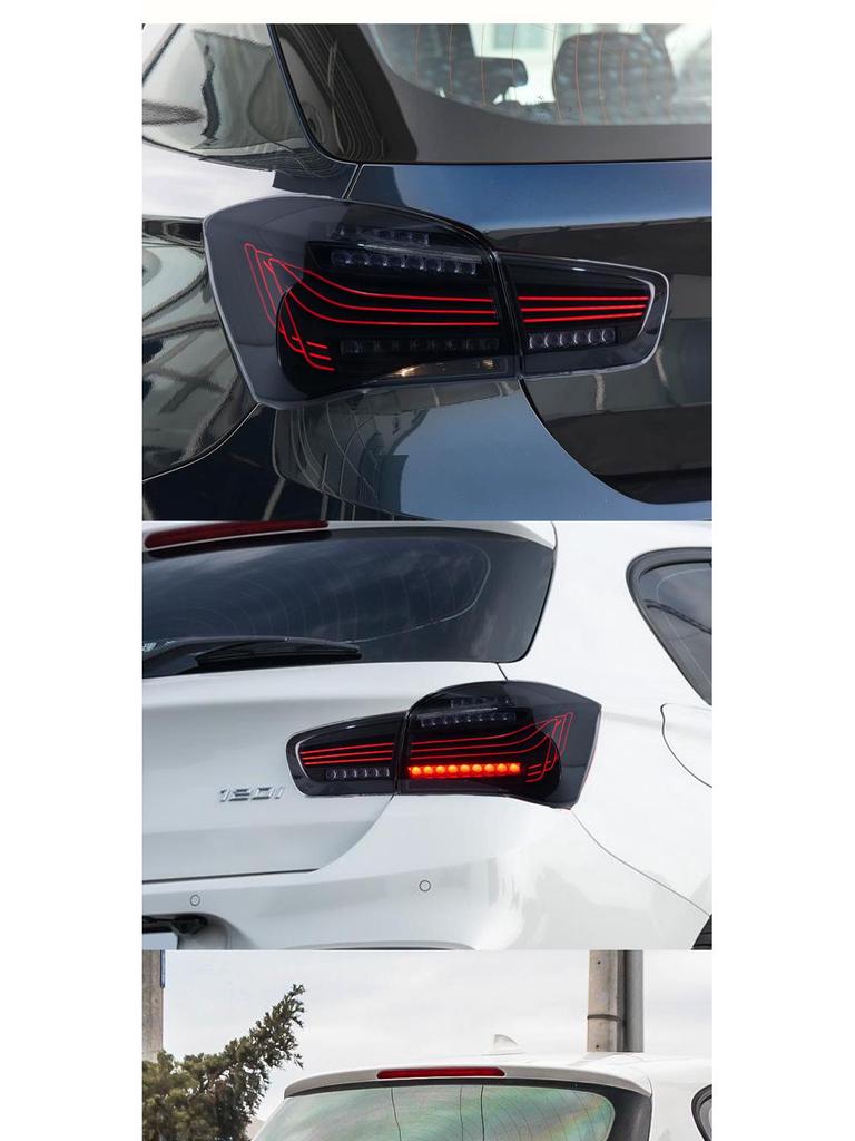 LED Flowing Turn Signal Taillight for BMW 1 Series Hatchback (2015-2018) F20 Modified CLS Rear Assembly