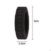 8x Silicone Luggage Wheel Covers Protective Cover for Most Suitcase Black