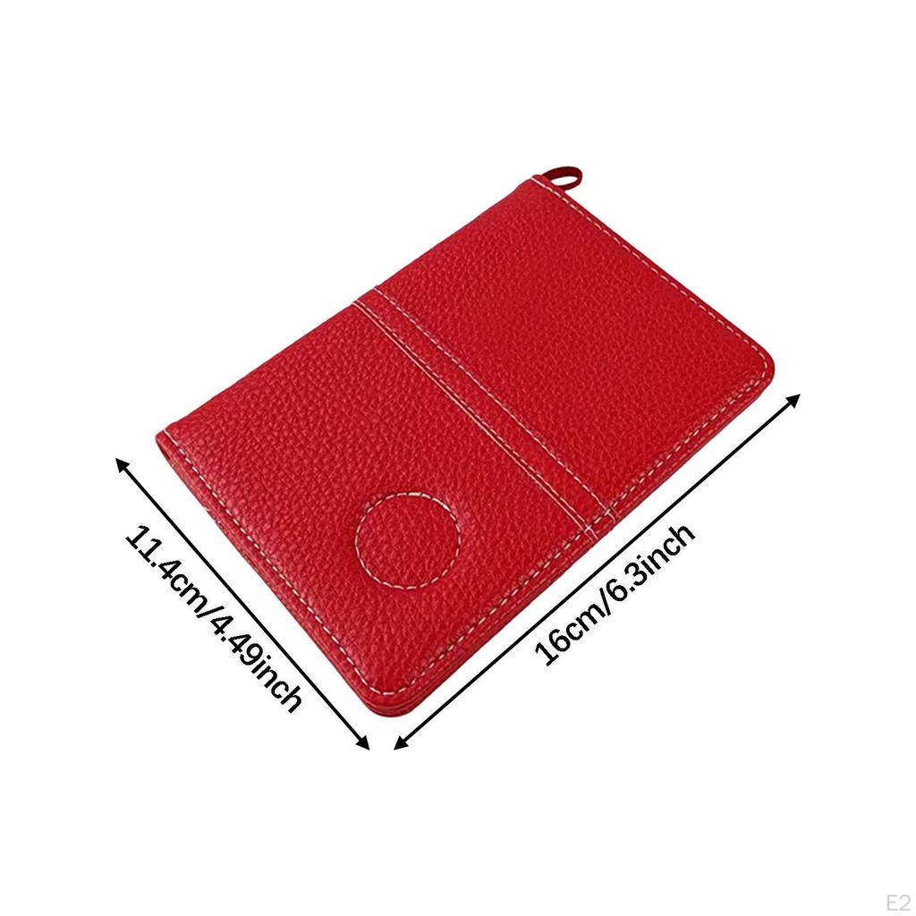 Golf Scorecard Holder Yardage Book Cover Outdoor,Waterproof,PU Leather,Score Protector