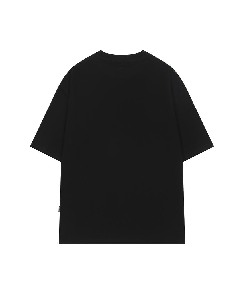 ODDSTUDIO Angel Icon Graphic Oversized T-Shirt - Black