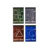 JIANWU Border Theory Series Vintage Geometric Frame Landscape Material Collage Sticker Book Creative DIY Journal Stationery
