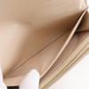 Celine Large Flap Wallet Purse Beige Calfskin Women Used