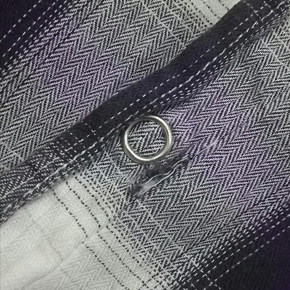 [USED] Purple check shirt recommended for fans of Y2K, Achieve, bands, and skulls.