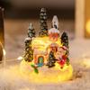 Christmas Led Light Ornaments Santa Castle Snow House Luminous Crafts 2026  Year Kid Gift Xmas Party Home Decor