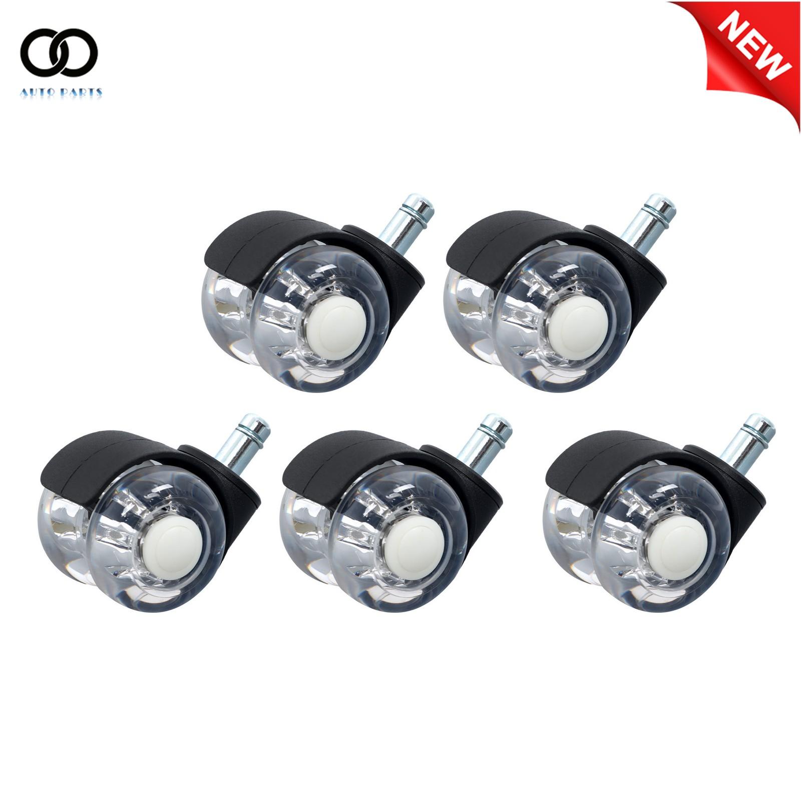 Set of 5 Office Chair Caster Rubber Swivel Wheels Replacement Heavy Duty 2 inch