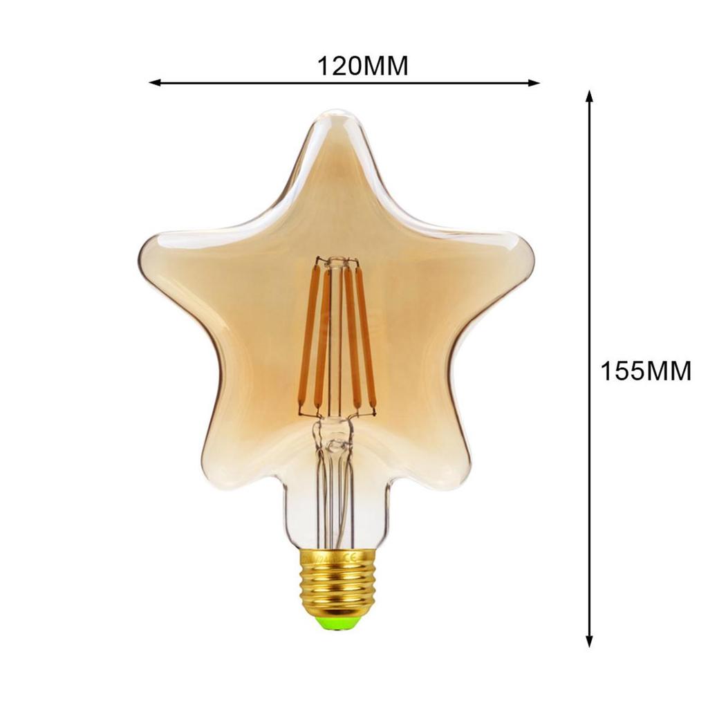 Led Bulb Special Shaped 220v Filament G125 Clear Vintage Bulbs Decorative Retro E27 Warm White Gold Lighting 2700k Edison