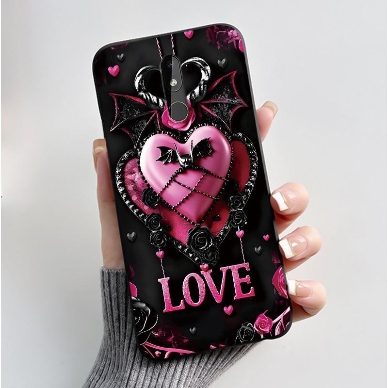 Matte Soft TPU Case For Nokia 3.2 4.2 3.1 Nokia3 Phone Case Luxury Cute Love Rabbit Funny Black Silicone Ultra Thin Back Cover