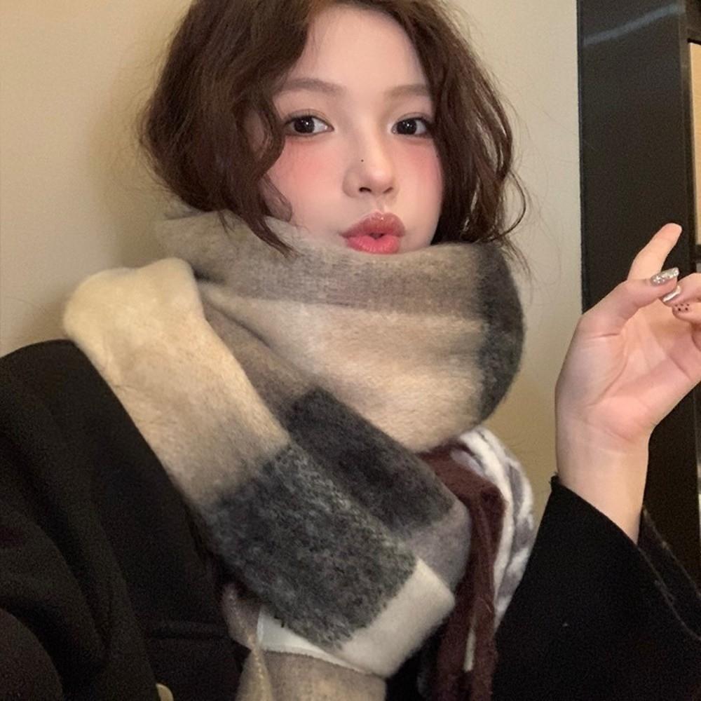 Warm Long Tassel Scarves Soft Neck Warmer New Scarves Bib  Outdoor Sports