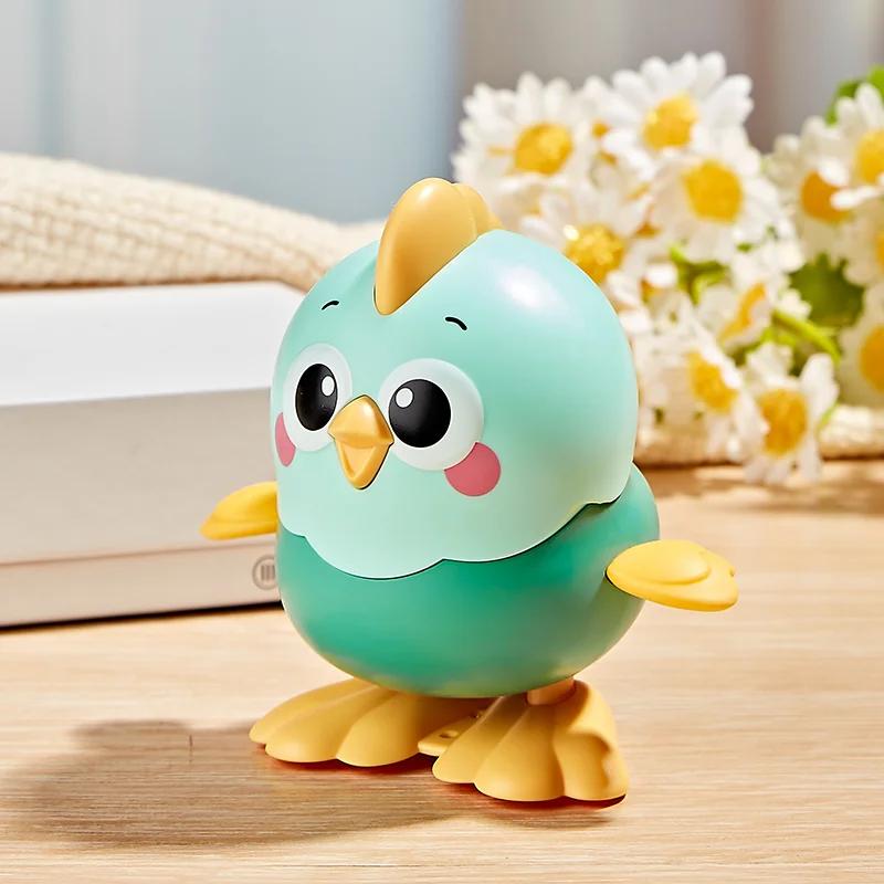 Mechanical Chain Chicken Toy, Walkable, Cute Animal Ornament, Children's Educational Toy, Home Decoration, Gift