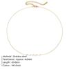 Elegant Freshwater Pearl Necklace with 14K Plated Titanium Steel Clavicle Chain - Versatile Design for Women