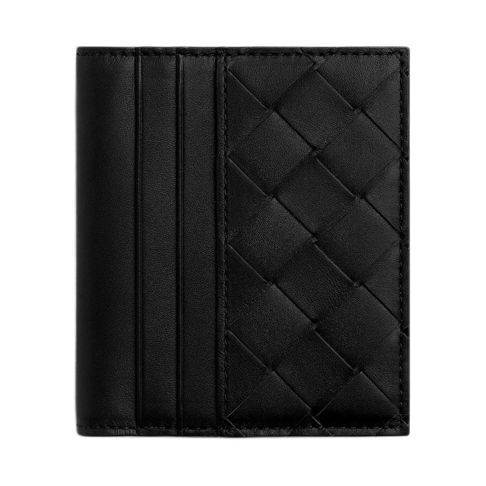

Bottega Veneta Bill Intrecciato Woven Leather Wallet Men Wallet Black 793863VCPQ31000 Basic Set (Bag+Dust Bag)