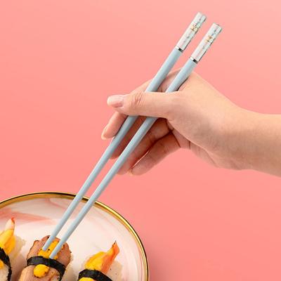 5 Pairs Reusable Plastic Chopsticks BPA-Free Dishwasher-Safe Non-Slip Fiberglass Chopsticks Chinese Japanese Chopstick Gift Set