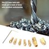 7 Pcs 0.5 3mm Electric Drill Bit Collet Micro Twist Drill Chuck Tool Adapter (3.17mm )