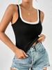 2026 Summer European & American Color Block Double Strap Camisole