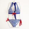 Stylish Striped Women Swimsuit Sexy Bikini Set Perfect For Summer Adventures