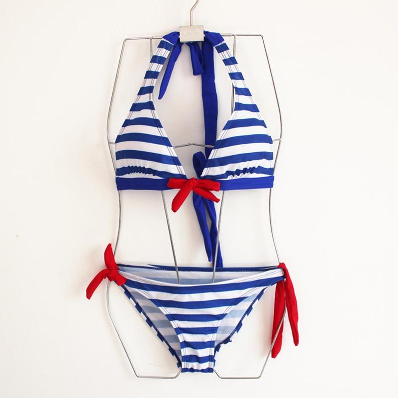 Stylish Striped Women Swimsuit Sexy Bikini Set Perfect For Summer Adventures