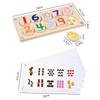 Montessori Color Number Cognition Matching Egg Puzzle Wooden Dinosaur Egg Pairing Children's Educational Toys Thinking Training