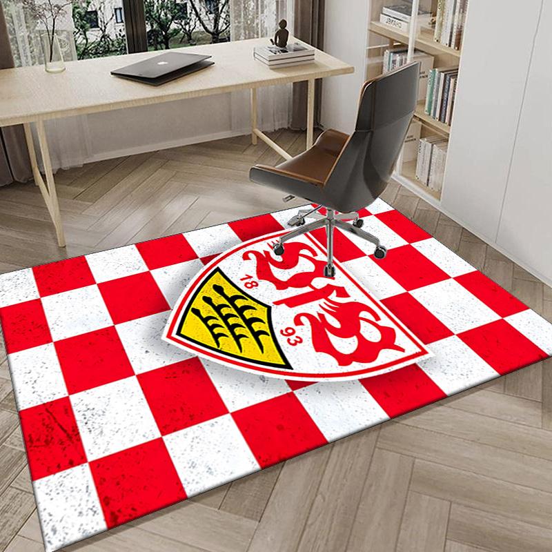 Vfb Fc Crest Printed Area Rug for Office, Chair Rug, Decorative Carpet Floor Mat, Large Size Fan gifts Christmas gifts