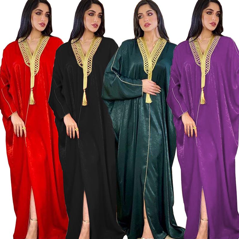 AB015 Fledermausärmel Abaya Robe Cardigan für Damen