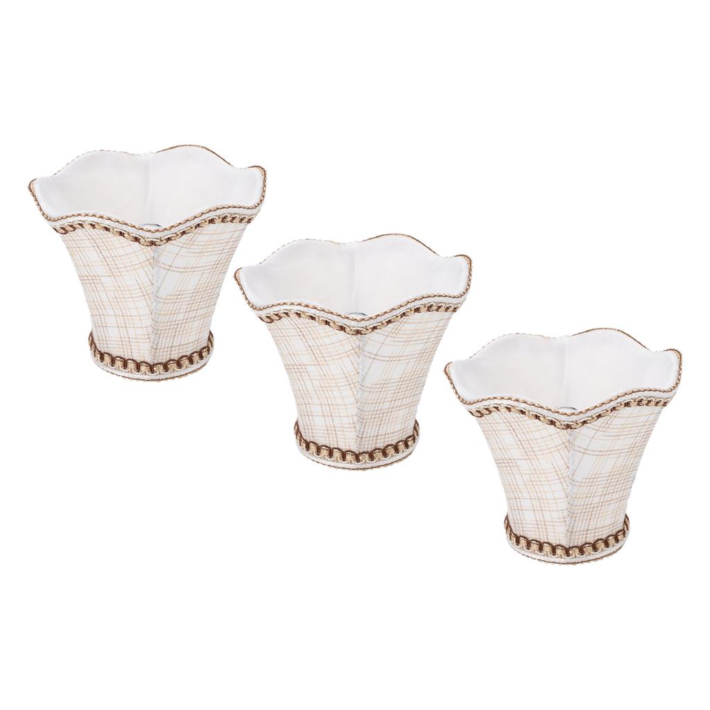 3pcs Lampshade Modern Minimalist Clip On Type Cloth Lamp Shade for E14 Bulb Candle Chandelier