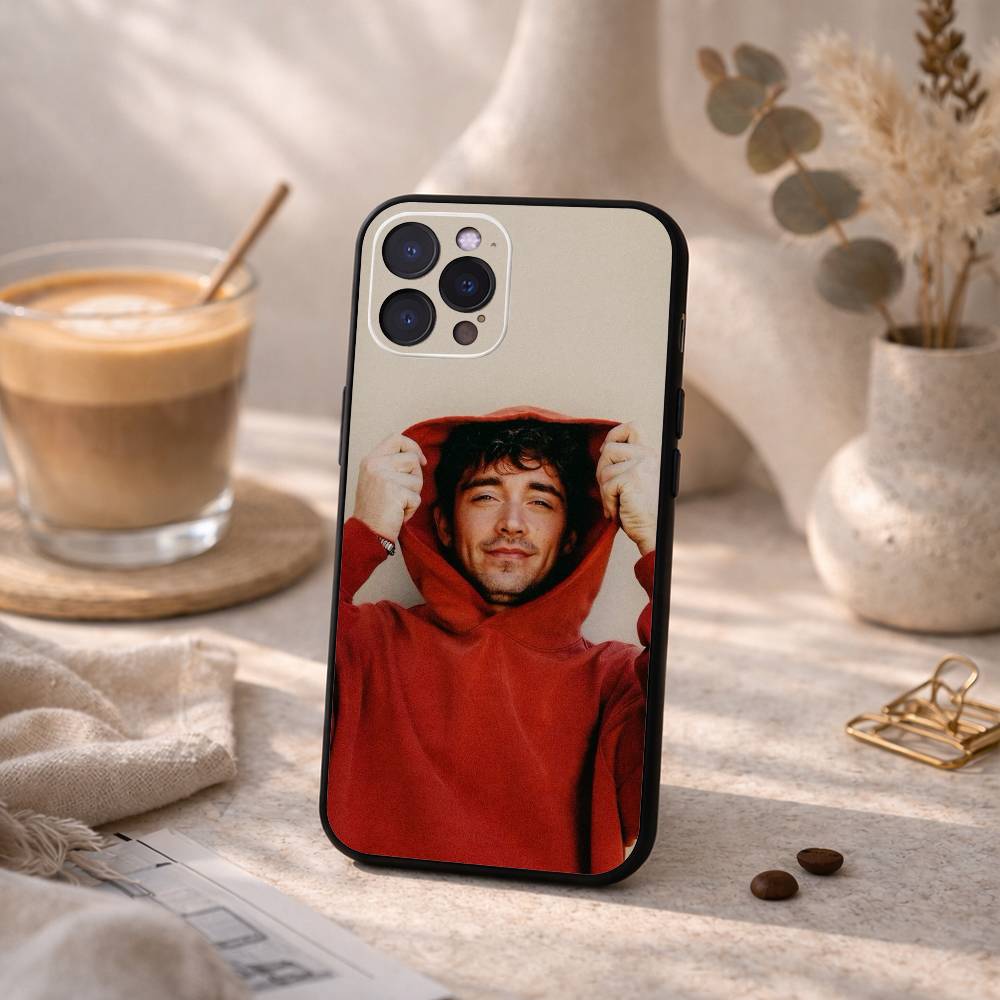 C- Charles Leclerc 16 Lec Phone Case For iPhone17,16,15,14,13,12,Plus,Pro Max, 5G Others Soft Black Cover
