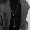 Women's Titanium Steel OT Buckle Necklace - Luxury Autumn/Winter Sweater Chain