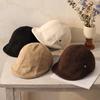 Simple Retro Equestrian Hat Autumn and Winter Literary and Versatile Hat Women's Casual Beret Showing a Small Forward Hat