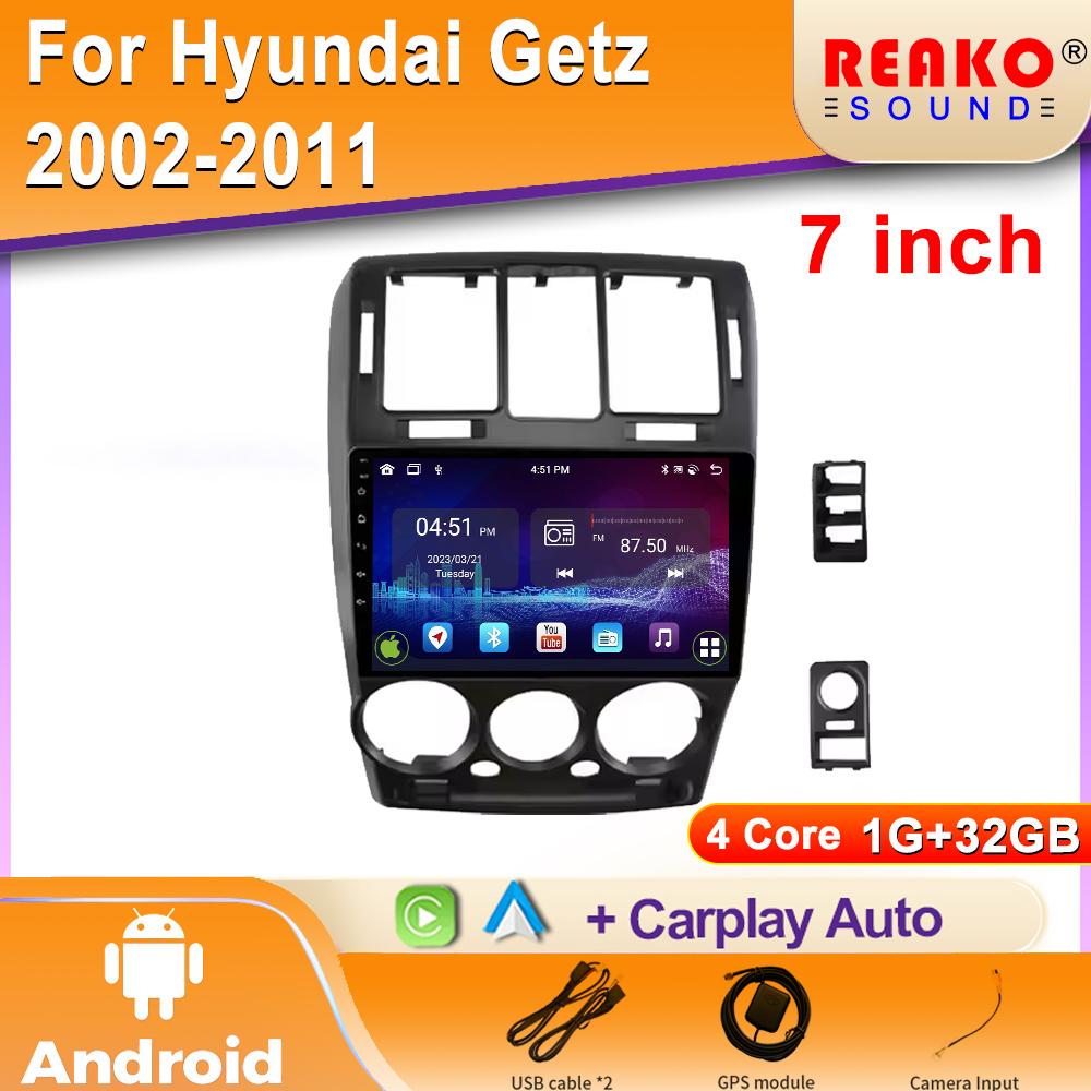 

Автомобильное радио Carplay для Hyundai Getz 2002-2011 Навигация GPS Android Auto Stereo Multimedia Player 5G Wifi Видео 2din BT DVD 4 core 1GB+32GB carplay