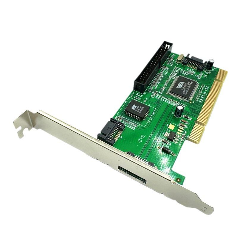 VIA6421 PCI to SATA PATA Hard Disk Converter Adapter PCI to IDE Extend Card for Desktop PC RAID Dual Channel ATA Array Card
