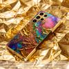 Tekstura Atmosfera Prostota Luksusowe Galwanizowane Szklane Etui na Telefon dla Samsung Galaxy S26 S25 S24 S23 S22 S21 FE, Ultra, Plus