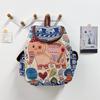 Ethnic Style Embroidered Elephant Canvas Backpack With Hidden Zipper Pocket For Daily Commuting And Travel