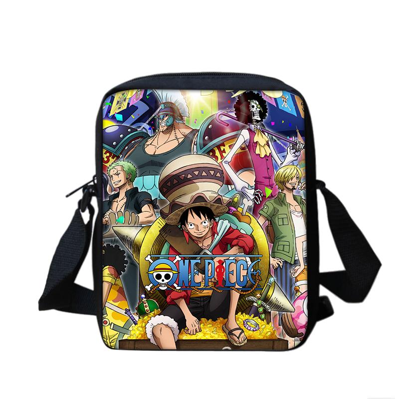 ONE PIECE Monkey D. Luffy Boy Girls Printed Shoulder Messenger Bag Handbag Phone Bag Shopping Bag for Boys Girls Best Gift