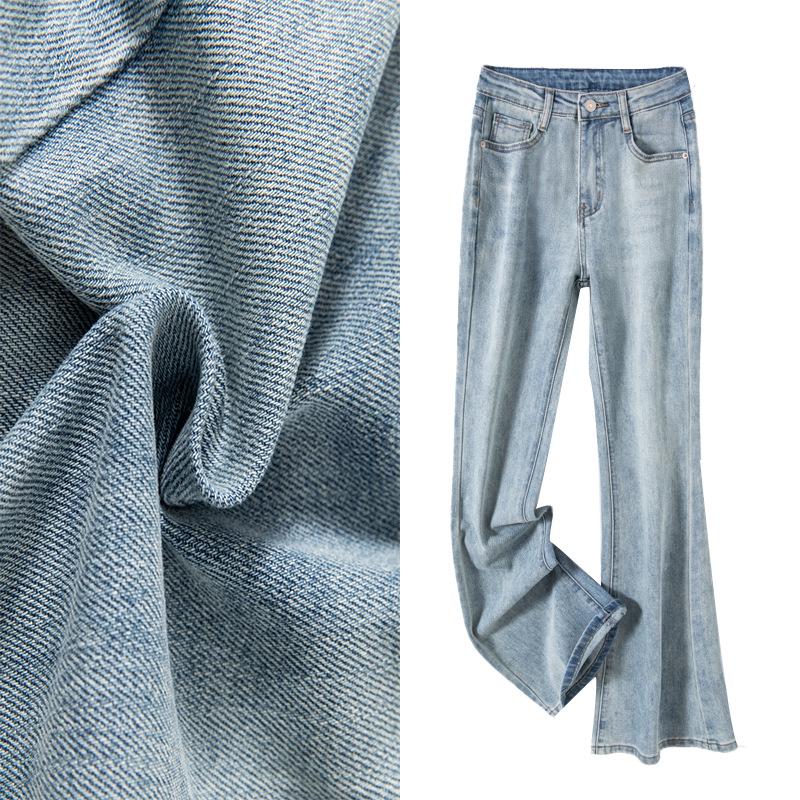 

Women s Petite High-Waisted Micro-Flare Jeans 2025 Autumn Slim-Fit Cropped Bell Bottoms L (110-122 lbs)