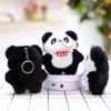 Niedliche Latzhose Plüschtiere Nationales Schatz Großer Panda Puppe Tasche Hängende Dekoration Schlüsselanhänger Puppe