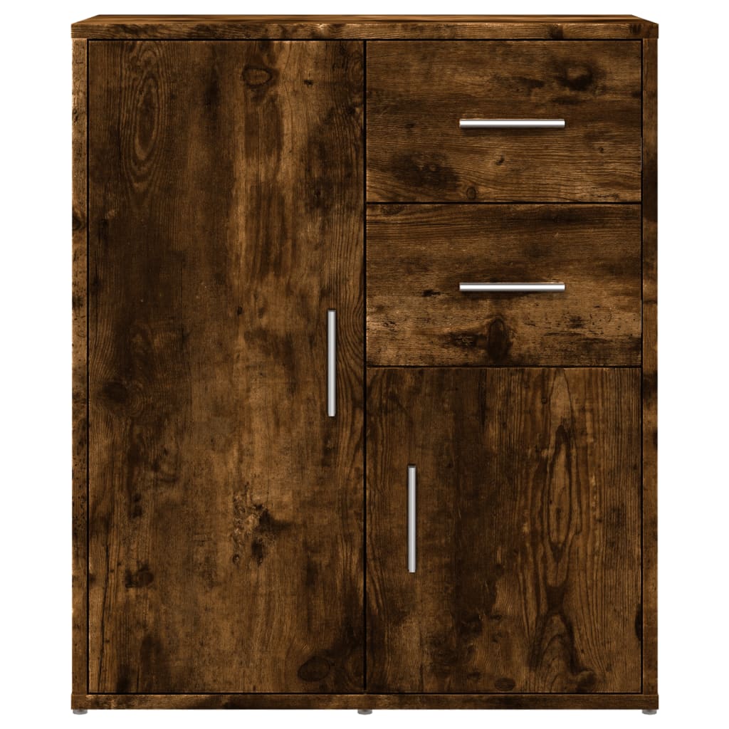 Sideboards 2 Pcs Smoked Oak 60 X 31 X 70 Cm Particleboard