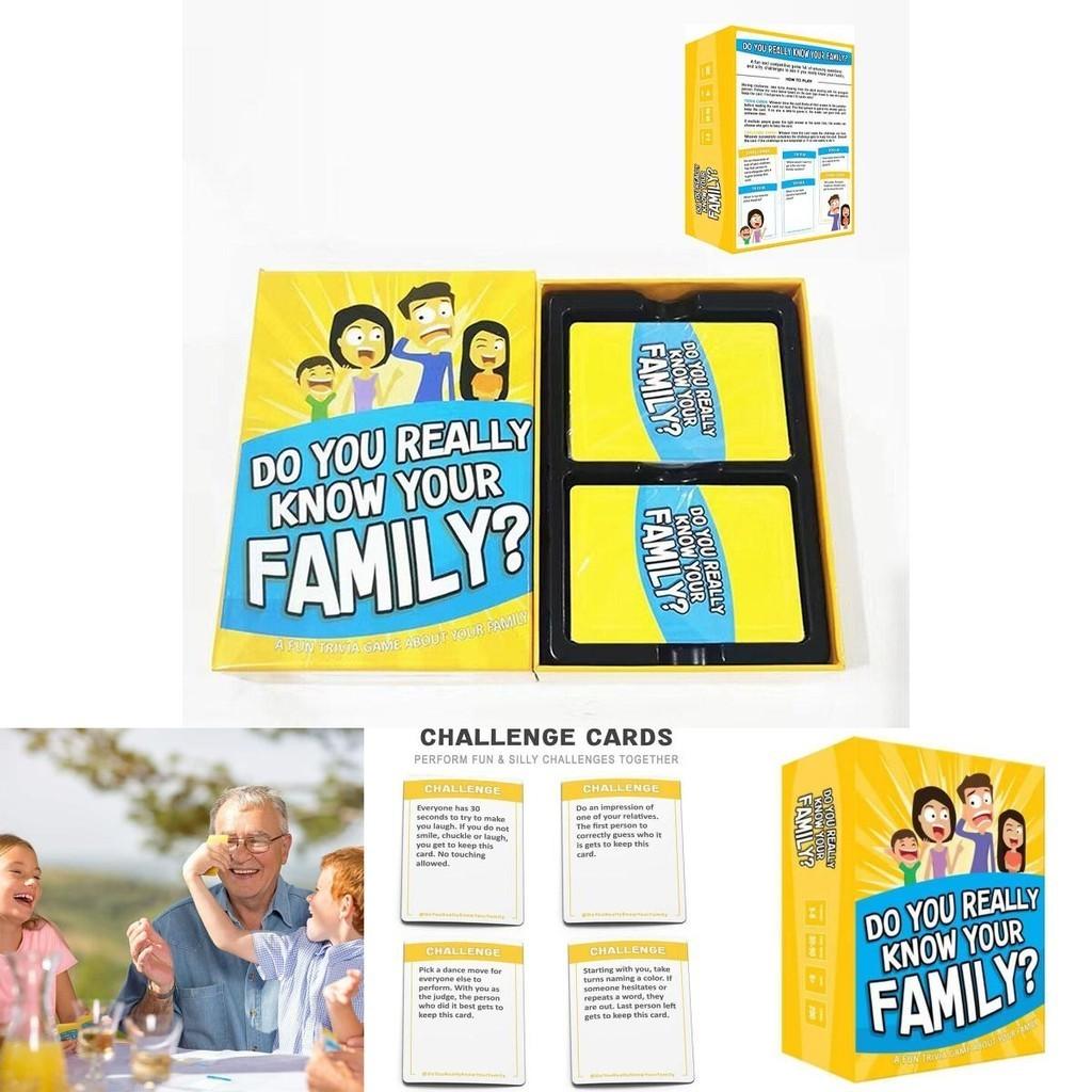 Genuinedo You Really Know Your Family Educational Board Game For All Ages