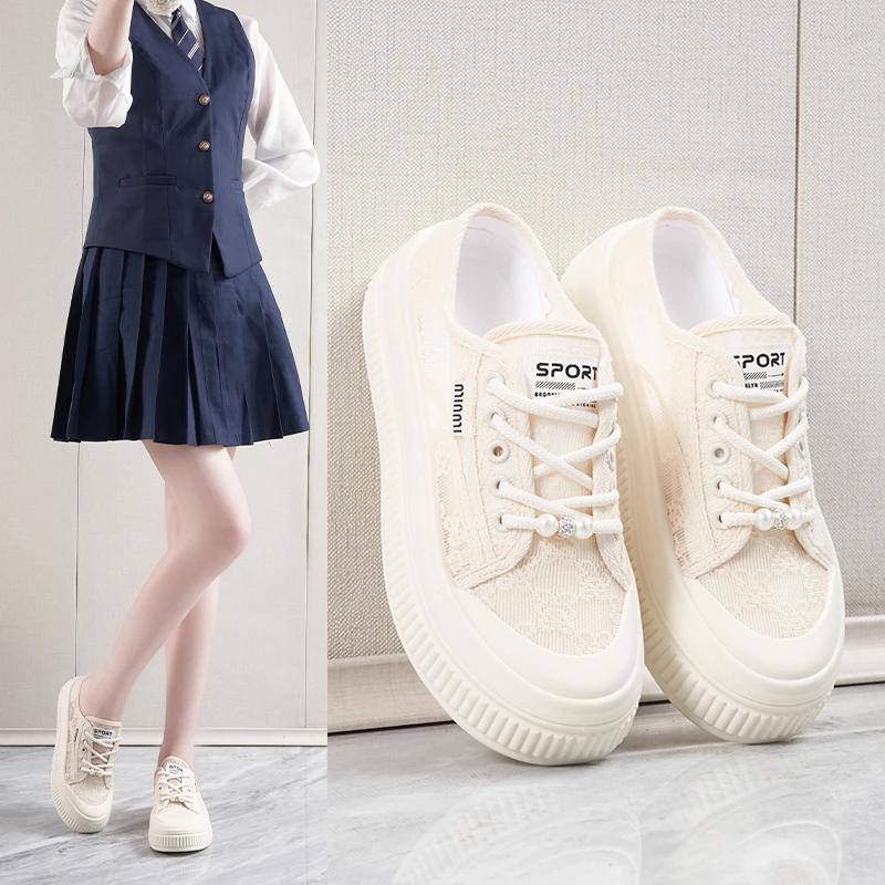 Fashion New Hollow Lace Shell Top Breathable Casual Half Drag Mesh Slippers European and American Style One Foot Slip Women's Lazy Shoes